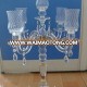 3arms crystal candle holder for wedding centerpieces